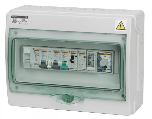Elektrické ovládanie pre filtráciu, svetlo, protiprúd, tepelné čerpadlo – AUT.F1SP3TČ
